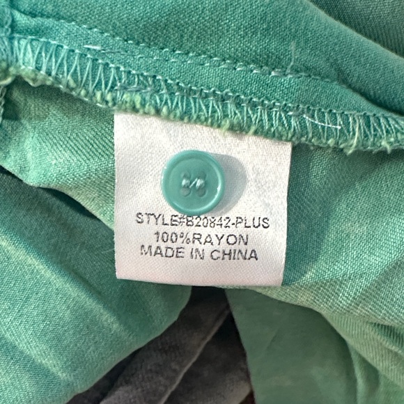 Jodifl-Green Women's Dress Mineral Wash -NWT - Picture 5 of 6